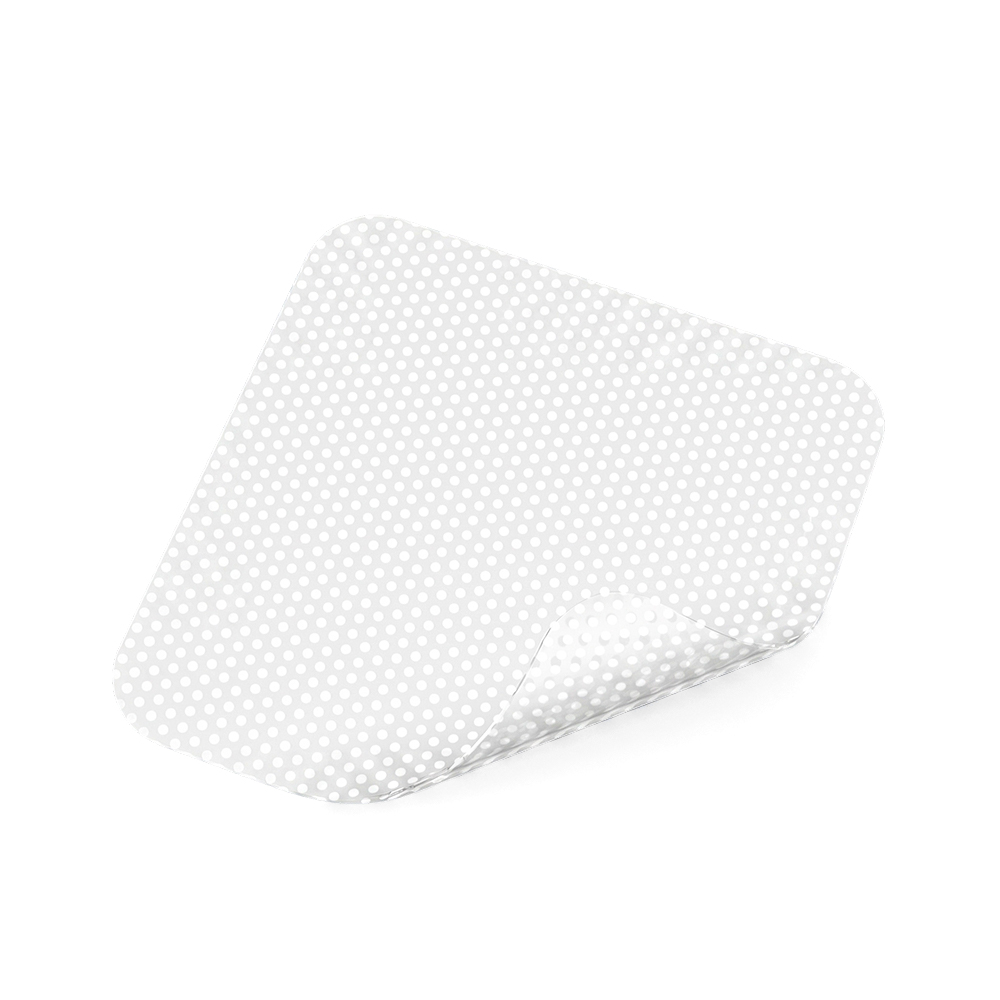 Silicone vulnus Contact Stratum amicientes perforata