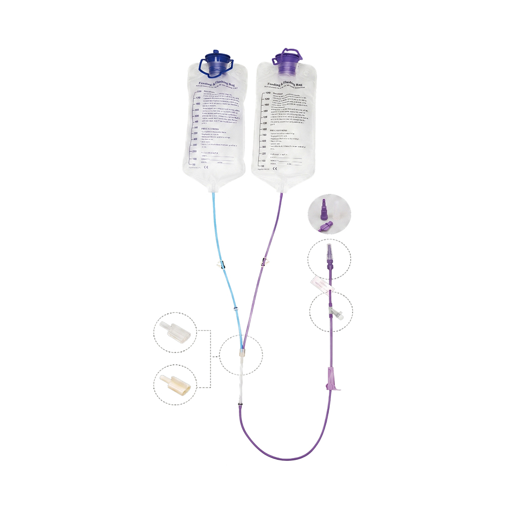 Sentinam Pasce Dual-Bag Tube Pascendi System 1000ml/1200ml cum Spike & Screw Spike Optiones