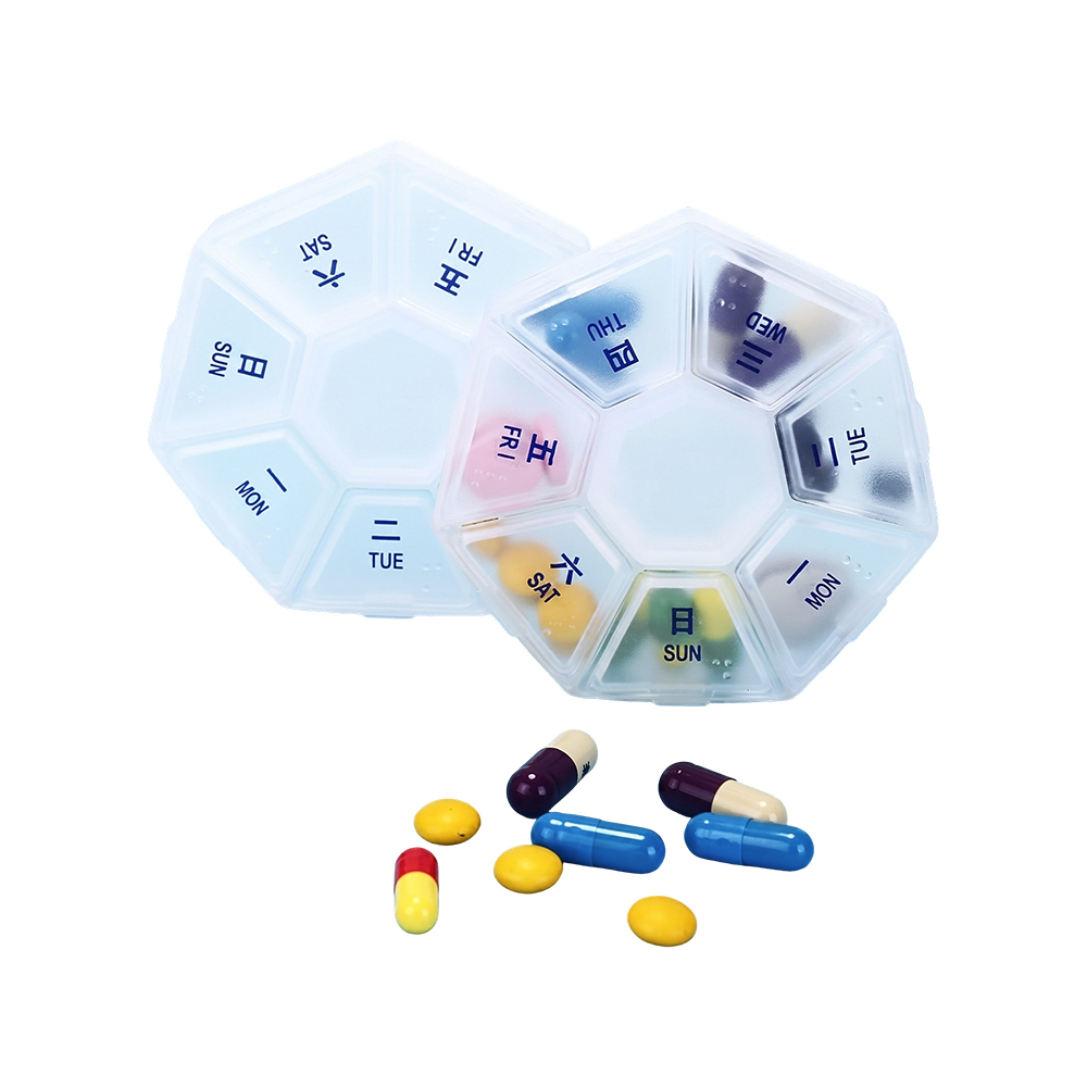 Sexangulae VII-diebus Portable CATAPOTIUM Box